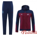 Manchester City Veste foot - Sweat a Capuche saphir 20 21 J171