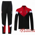 AC Milan Veste foot Noir rouge - Style classique 20 21 J18