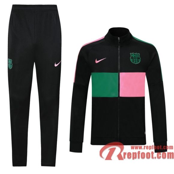 Barcelone Veste foot noir - couleur vert rose S-2XL 20 21 J21