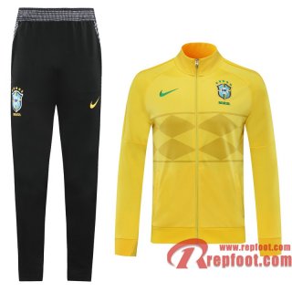 Bresil Veste foot Jaune - Version du joueur 20 21 J25