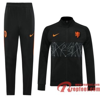 Pays-Bas Veste foot noir - Version du joueur 20 21 J26