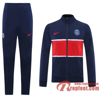 PSG Paris Veste foot Bleu foncE/rouge - Version du joueur 20 21 J36