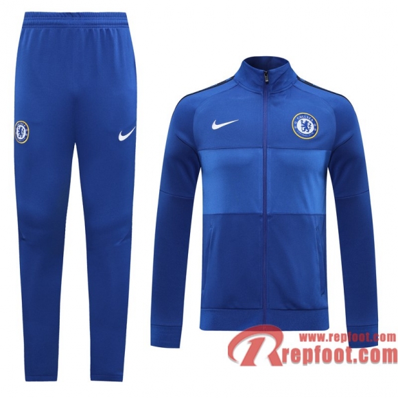Chelsea Veste foot bleu - Version du joueur 20 21 J80 Chelsea Veste foot bleu - Version du joueur 20 21 J80