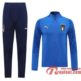 Italie Veste foot bleu - Entrainement 20 21 J98