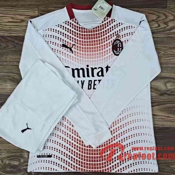 AC Milan Maillots foot Exterieur Manche Longue 20 21