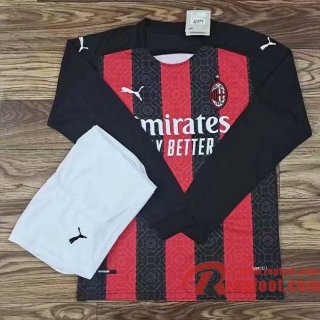 AC Milan Maillots foot Domicile Manche Longue 20 21