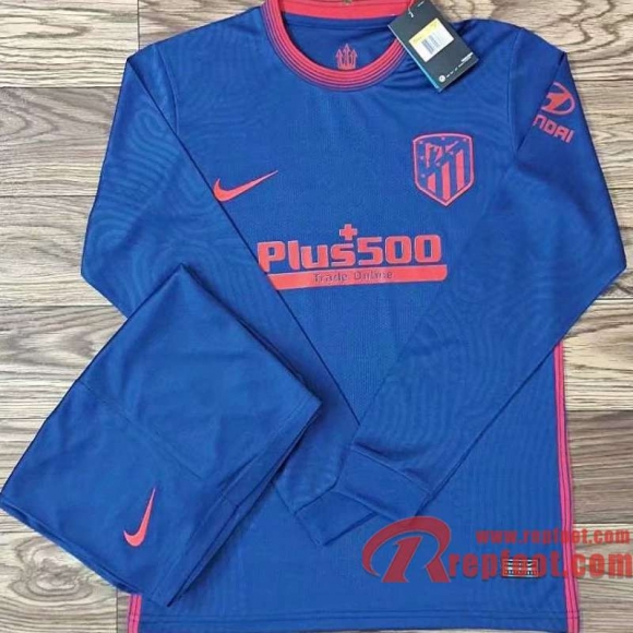 Atletico Madrid Maillots foot Exterieur Manche Longue 20 21