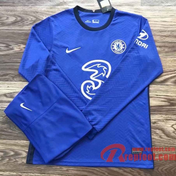 Chelsea Maillots foot Domicile Manche Longue 20 21