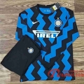 Inter Milan Maillots foot Domicile Manche Longue 20 21