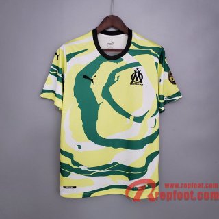 Olympique Marseille Maillots foot "OM Africa" Special Edition Blanc Jaune Vert 21-22