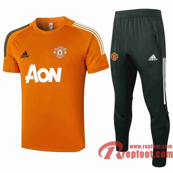 Manchester United Polo foot Orange - 20 21 P184