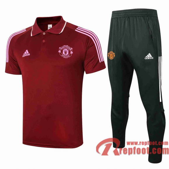 Manchester United Polo foot Bordeaux - 20 21 P186
