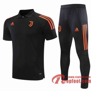 Juventus Polo foot noir - Sangles 20 21 P195