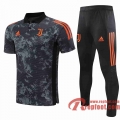 Juventus Polo foot Gris-noir - Sangles 20 21 P196