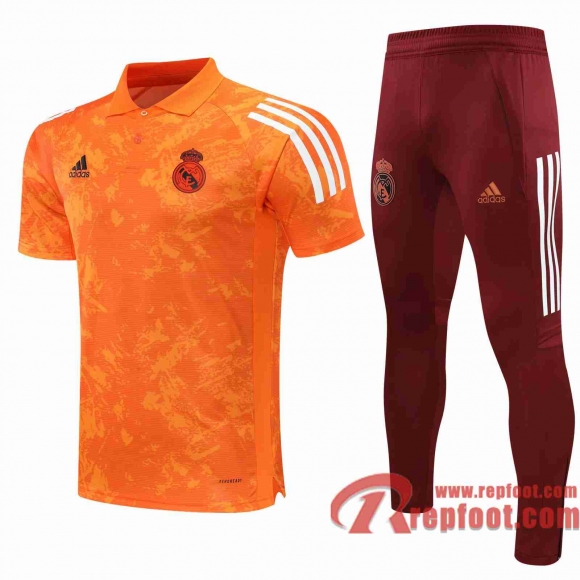 Real Madrid Polo foot Orange - Sangles 20 21 P198