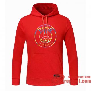 PSG Paris Sweatshirt Foot rouge 20 21 S03