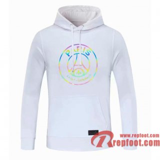 PSG Paris Sweatshirt Foot blanc 20 21 S08