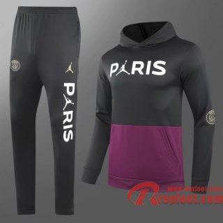 PSG Paris Sweatshirt Foot noir/violet 20 21 S09