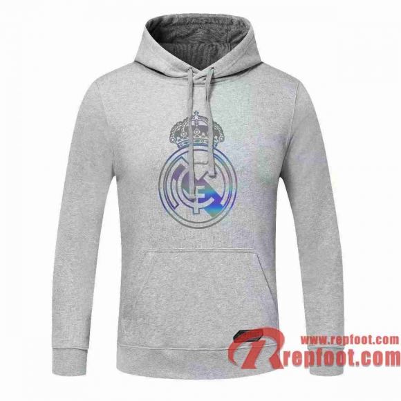 Real Madrid Sweatshirt Foot gris 20 21 S47