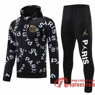 PSG Paris Sweatshirt De Foot noir 20 21 S76