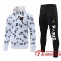 PSG Paris Sweatshirt De Foot blanc 20 21 S77