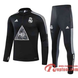 Real Madrid Survetement Foot Enfant noir - Co-brande TK33