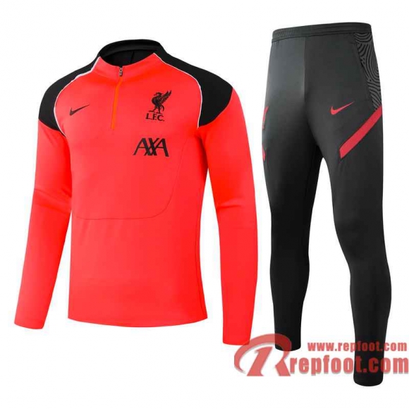 Liverpool Survetement Foot Enfant Orange - Version du joueur TK36