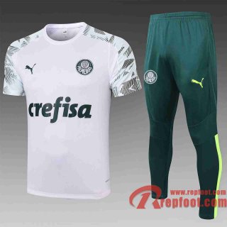 Palmeiras Survetement Foot T-shirt blanc 20 21 TT05