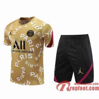Paris PSG Survetement Foot T-shirt Jordan Naturel 20 21 TT104
