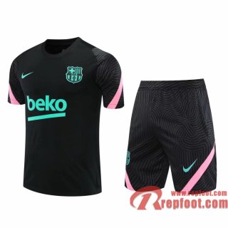 Barcelone Survetement Foot T-shirt FCB noir 20 21 TT108