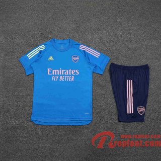 Arsenal Survetement Foot T-shirt bleu ciel 20 21 TT126