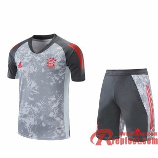 Bayern Munich Survetement Foot T-shirt grise 20 21 T129