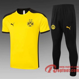 Dortmund BVB Survetement Foot T-shirt Jaune 20 21 TT25