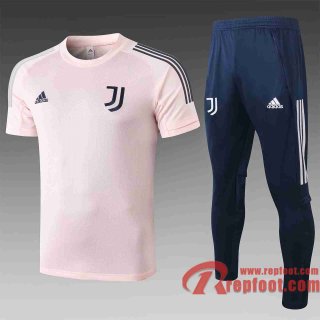 Juventus Survetement Foot T-shirt Rose 20 21 TT49