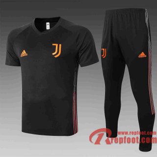 Juventus Survetement Foot T-shirt noir 20 21 TT50
