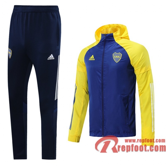 Boca Juniors Coupe Vent Bleu royal jaune 20 21 W25