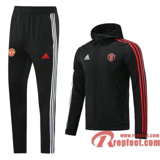 Manchester United Coupe Vent Correspondance des couleurs noires 20 21 W30