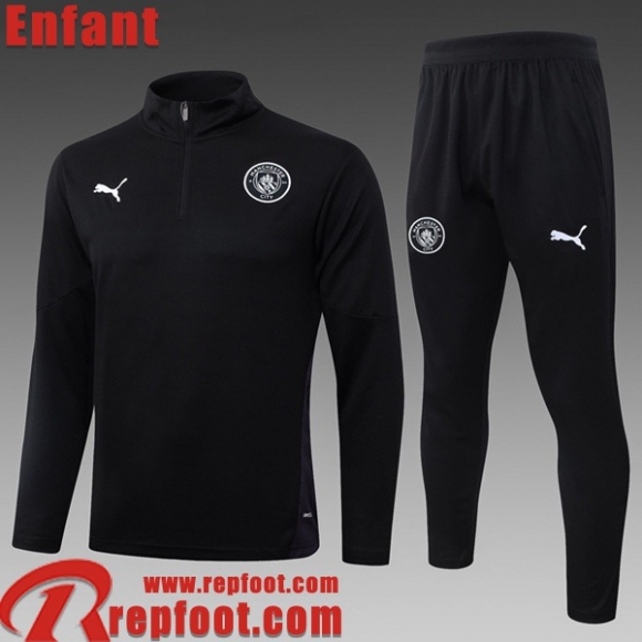 Manchester City KIT: Survetement de Foot Enfant 2025 2026 C1029