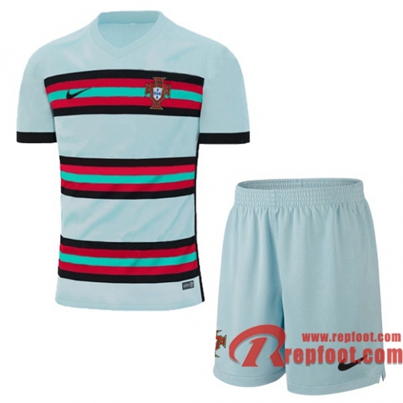 Ensemble Maillots Foot Equipe de Portugal Enfant Exterieur 2020 2021