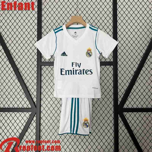 Real Madrid Retro Maillot De Foot Domicile Enfant 17 18