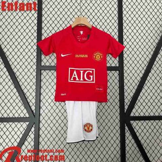 Manchester United Retro Maillot De Foot Domicile Enfant 07 08