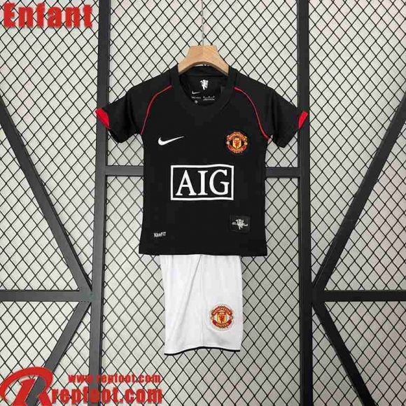 Manchester United Retro Maillot De Foot Exterieur Enfant 07 08