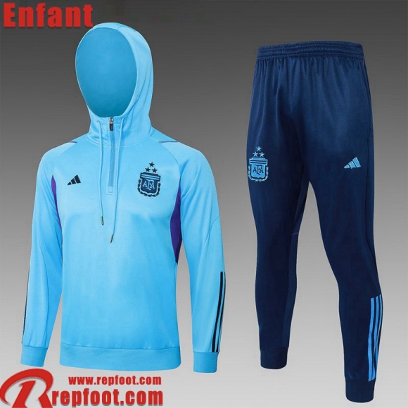 Argentine Survetement de Foot - Sweat A Capuche Enfant 23 24 C162