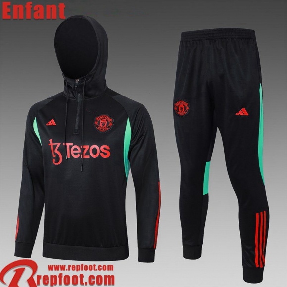 Manchester United Survetement de Foot - Sweat A Capuche Enfant 23 24 C165