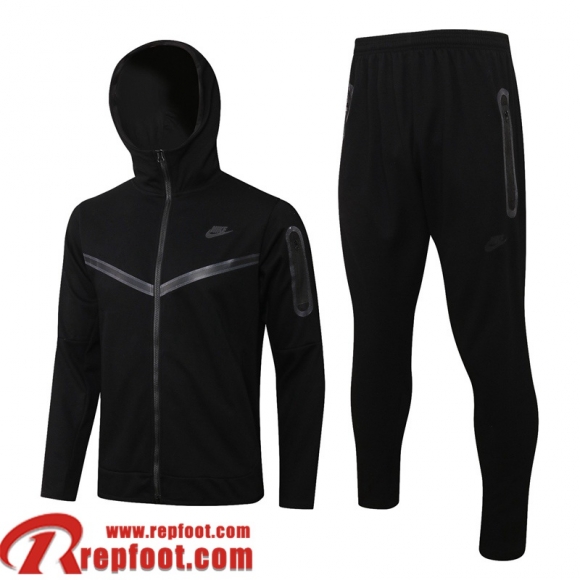 Veste Foot - Sweat A Capuche sport le noir Homme 21 22 JK304 Veste Foot - Sweat A Capuche sport le noir Homme 21 22 JK304
