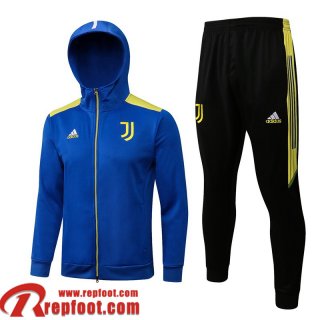 Veste Foot - Sweat A Capuche Juventus bleu Homme 21 22 JK306