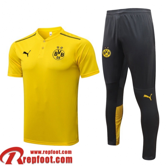 Polo foot Dortmund jaune Homme 21 22 PL257