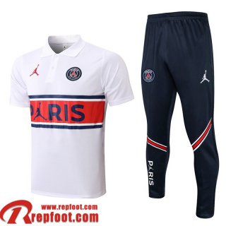 Polo foot PSG blanche Homme 21 22 PL276
