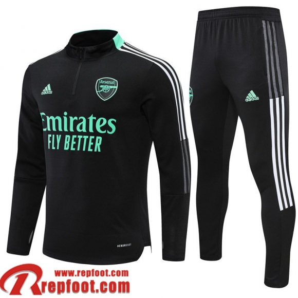 Survetement de Foot Arsenal le noir Homme 21 22 TG225