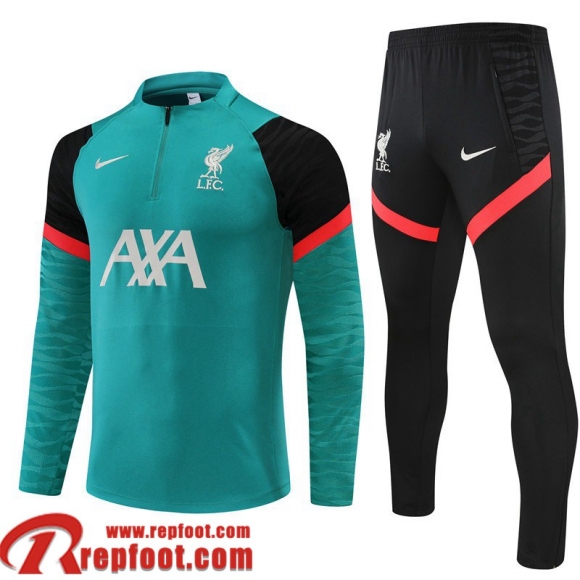 Survetement de Foot Liverpool vert Homme 21 22 TG227